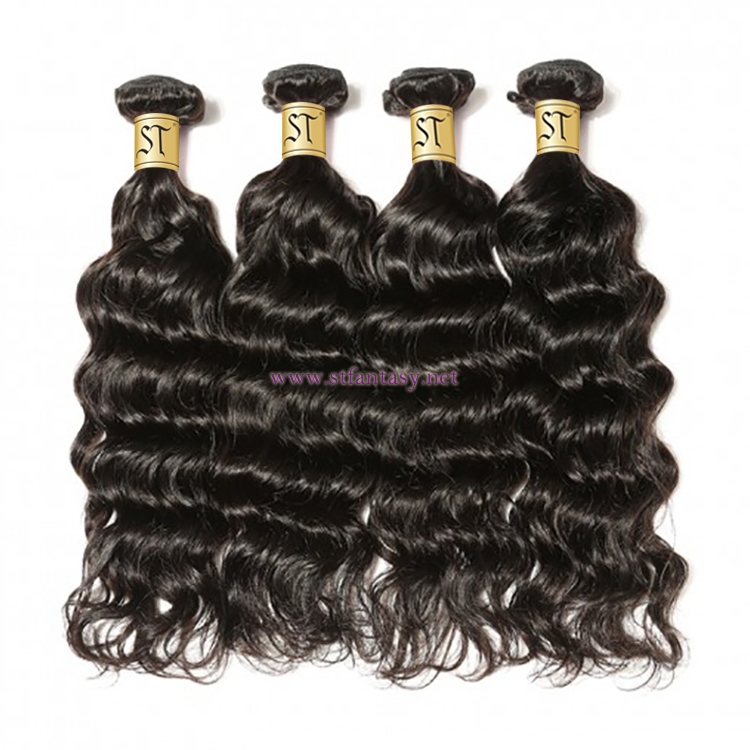 ST Fantasy Virgin Brazilian Deep Wave Hair 4Bundles Weaves