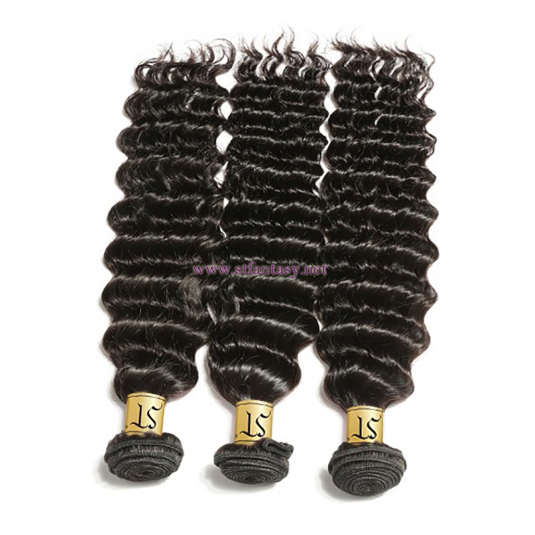 ST Fantasy Deep Wave Brazilian Human Virgin Hair 3Bundles