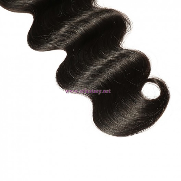 ST Fantasy 3Bundles Peruvian Body Wave Hair With Lace Closure African American