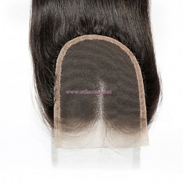 ST Fantasy Brazilian Straight Hair 3Bundles With Lace Closure 44