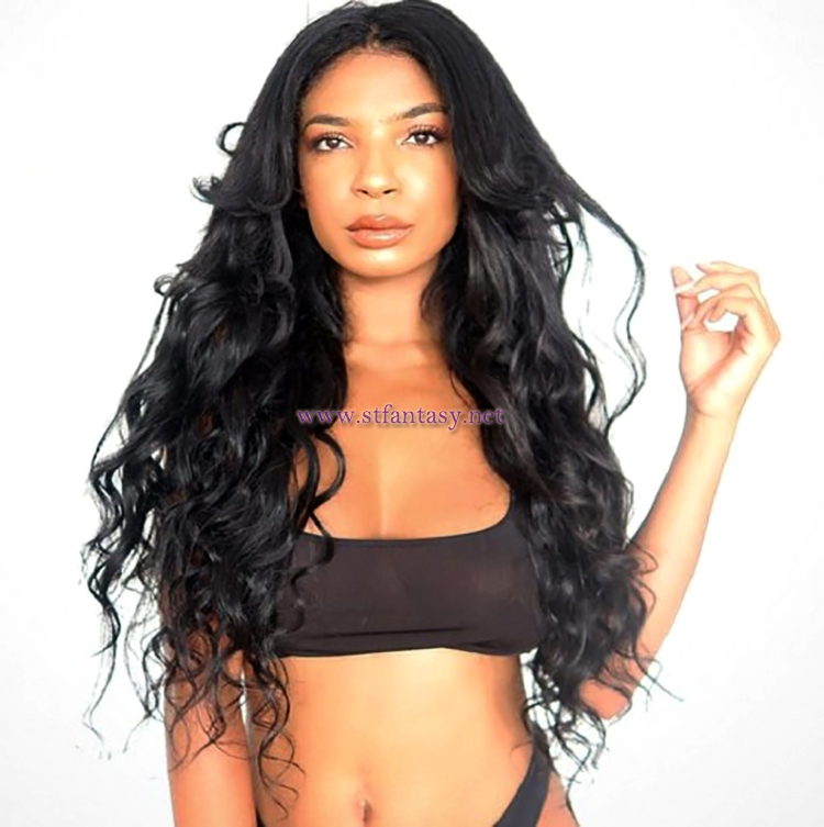 ST Fantasy Indian Body Wave Hair 3Bundles With 4*4 Lace Closure