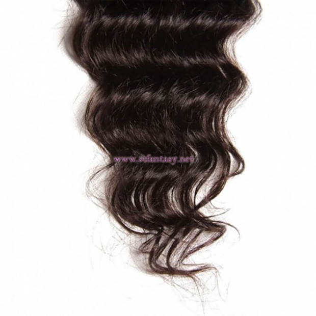 ST Fantasy Brazilian Natural Wave 3 Bundles With Closure Virgin Hair On Sale