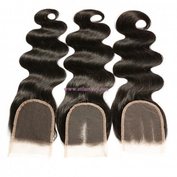 ST Fantasy Indian Body Wave Hair 3Bundles With 4*4 Lace Closure