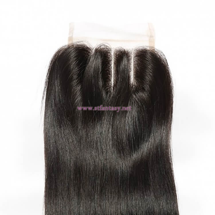 ST Fantasy Indian Virgin Hair Straight 44Inch Lace Closure Piece