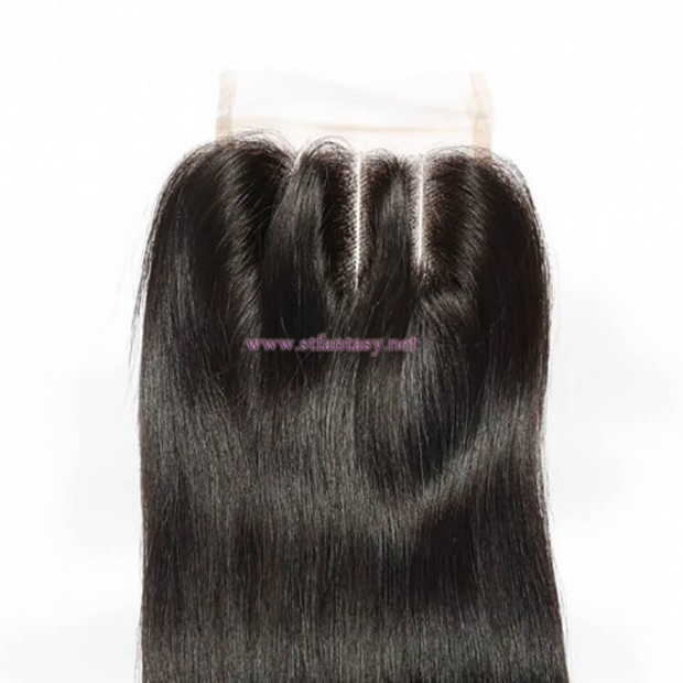 ST Fantasy Indian Virgin Hair Straight 44Inch Lace Closure Piece