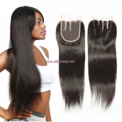 ST Fantasy Indian Virgin Hair Straight 44Inch Lace Closure Piece