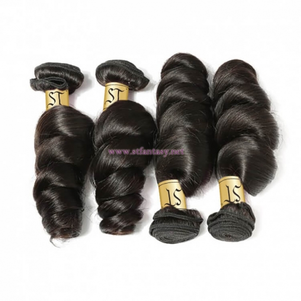 ST Fantasy Loose Wave Weave Lace Closure With 4Bundles Deals