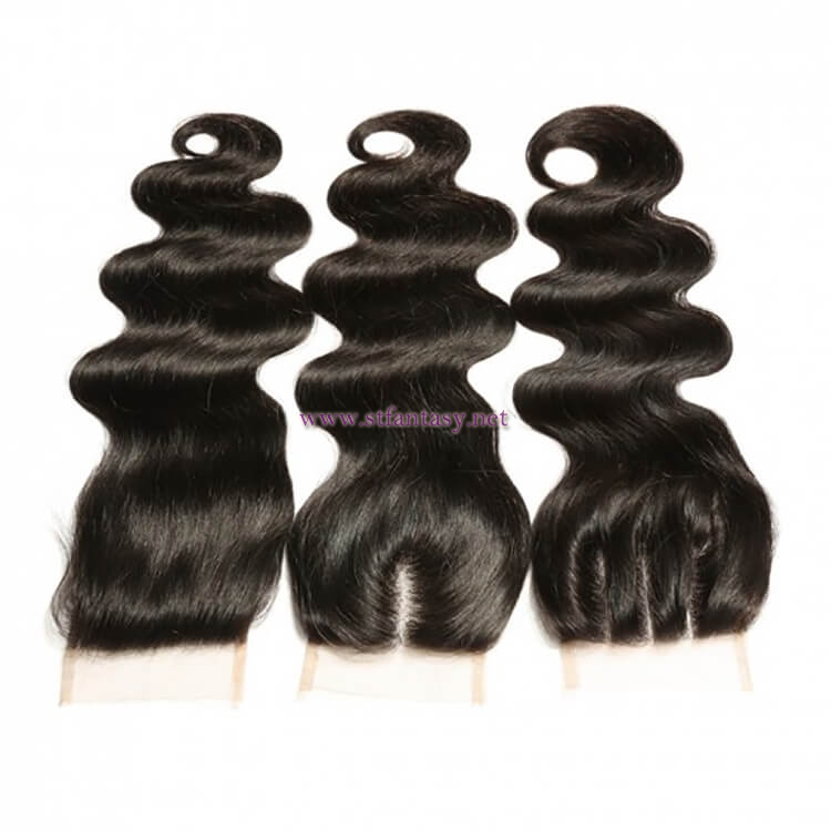 ST Fantasy 4Bundles Body Wave With Malaysian Lace Closure Human Hair