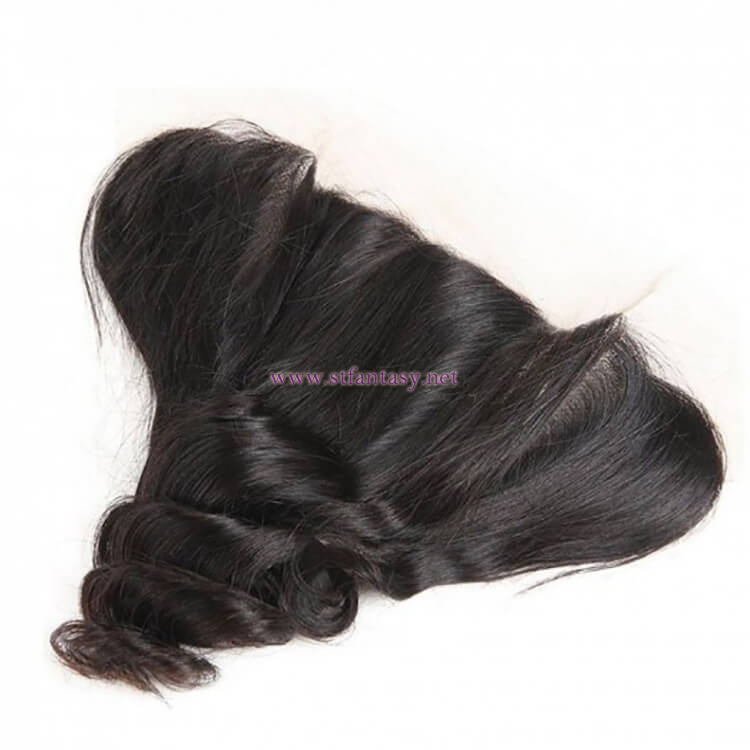 ST Fantasy Indian Loose Wave 4 bundles With 134 Lace Frontal Closure