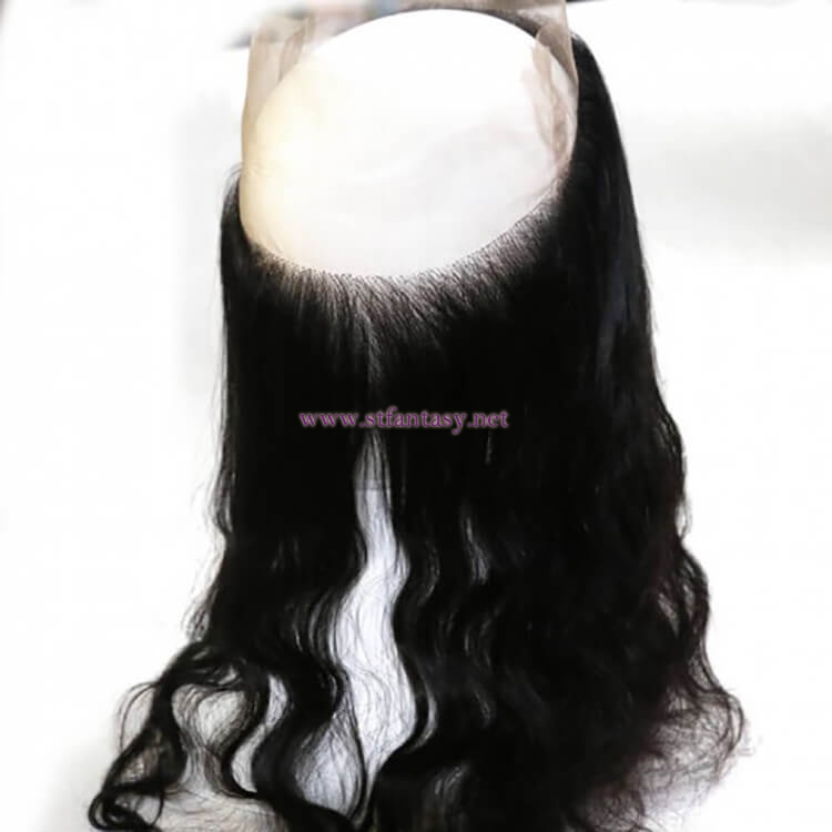 ST Fantasy 360 Lace Frontal Closure With Body Wave Wet and Wavy Human Hair 3Bundles