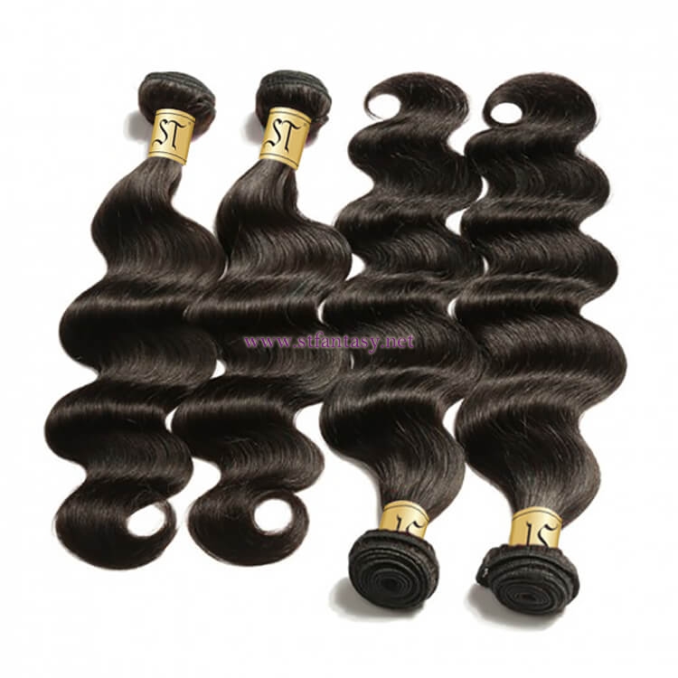ST Fantasy 360 Lace Frontal Closure Body Wave With 4Bundles Human Hair Weave