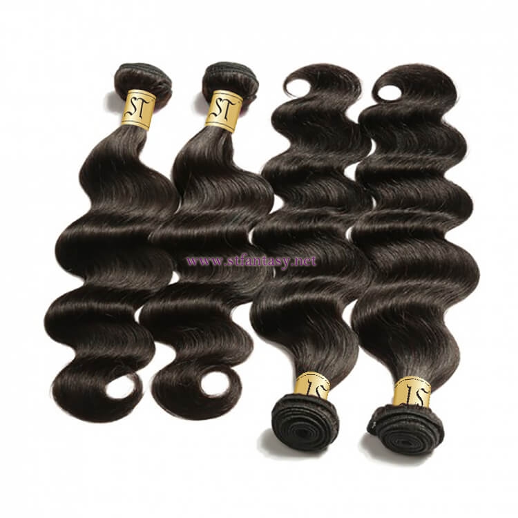 ST Fantasy 360 Lace Frontal Closure Body Wave With 4Bundles Human Hair Weave