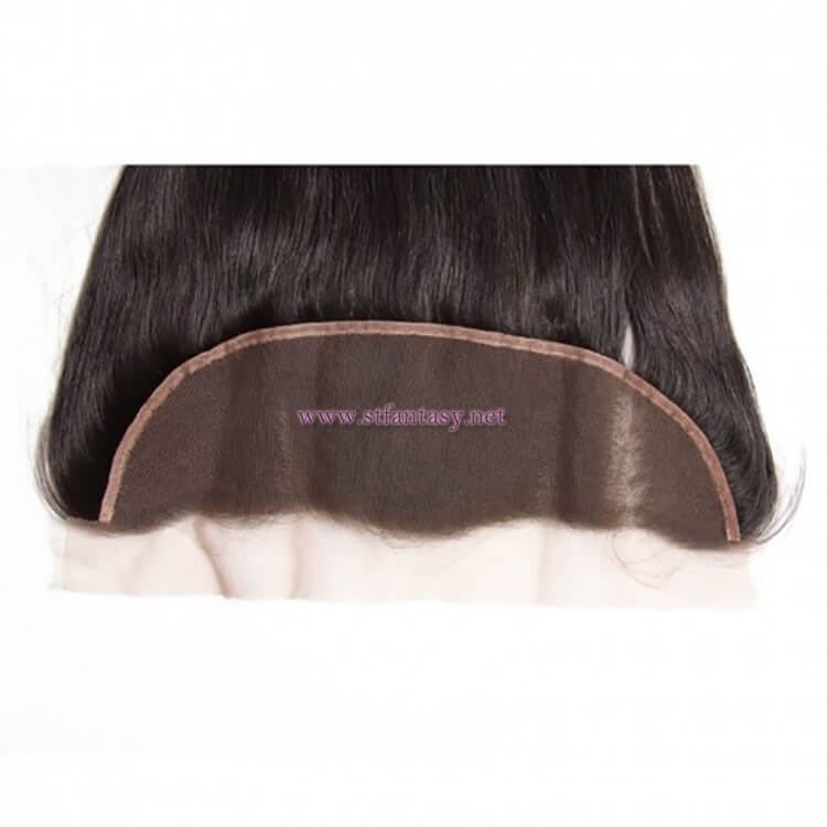 ST Fantasy Brazilian Straight 13x4 Lace Frontal With Human Hair 3Bundles