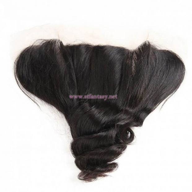 ST Fantasy Brazilian Loose Wave Lace Frontal Closure With 4 Bundles Virgin Human Hair