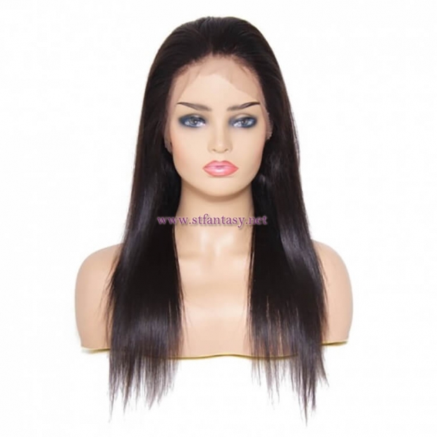 ST Fantasy Pre-Plucked Free Part Long Straight Full Lace Human Hair Wig