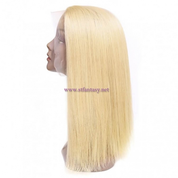 ST Fantasy Best #613 Blonde Full Lace Human Hair Wigs With Baby Hair