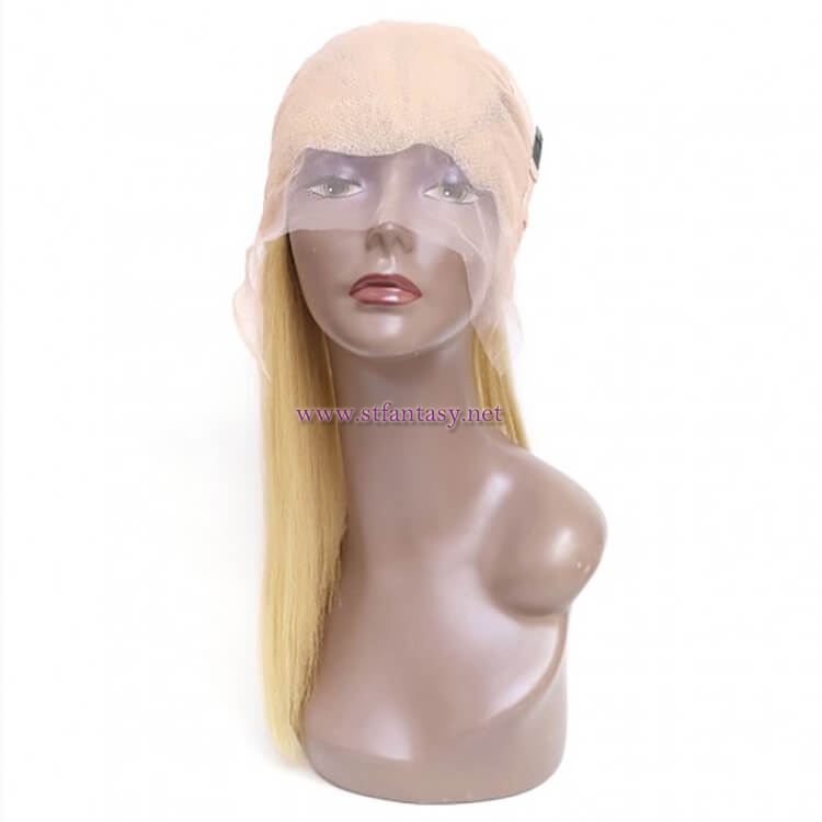 ST Fantasy Best #613 Blonde Full Lace Human Hair Wigs With Baby Hair