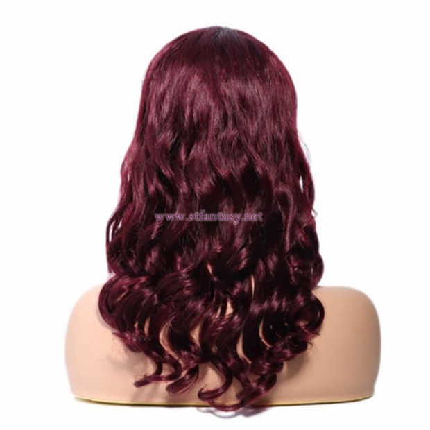 ST Fantasy Natural Middle Part Body Wave Human Hair Wig