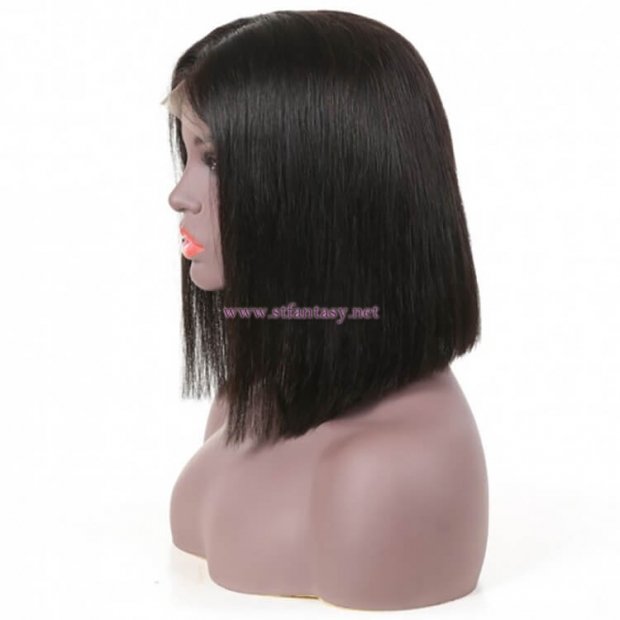 ST Fantasy Lace Front Middle Part Short Bob Wigs Human Hair