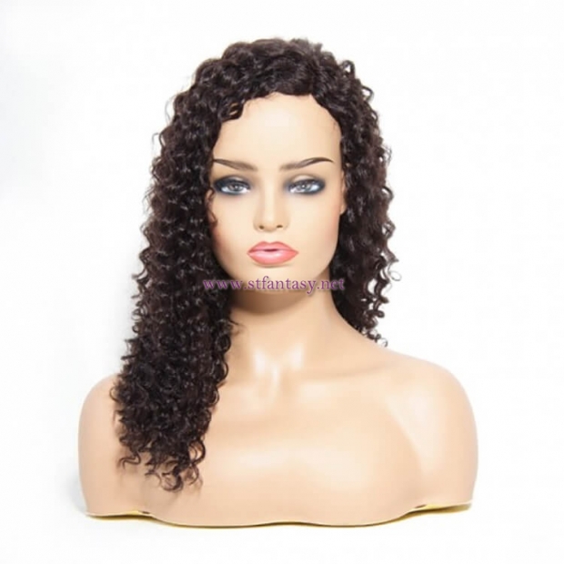 ST Fantasy Deep Wave Hair Wigs 100% Human Hair Wig 2 Colors