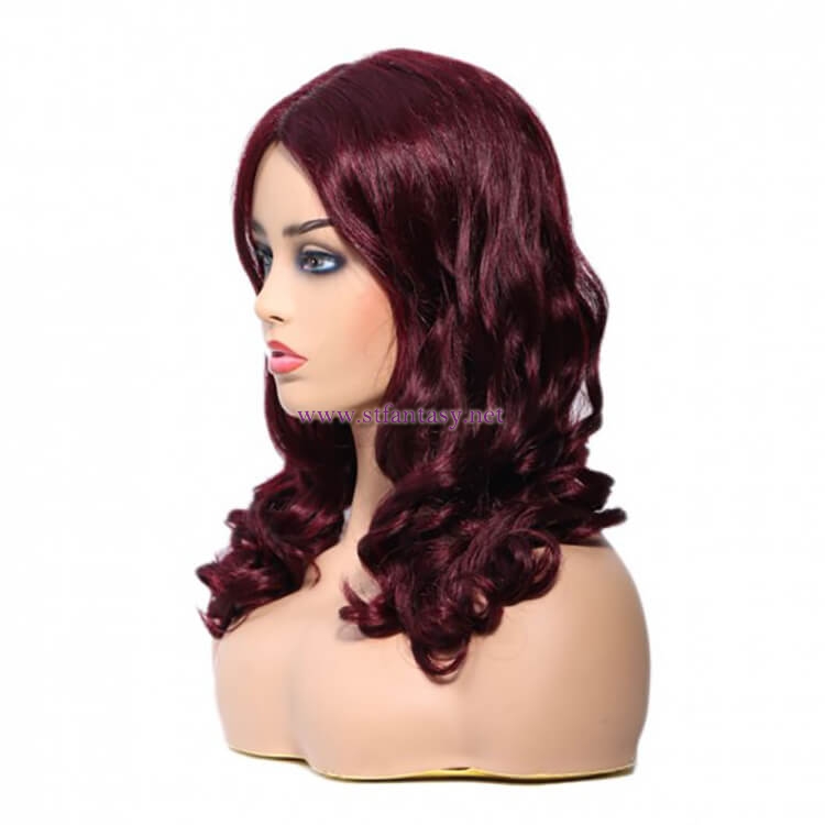 ST Fantasy Natural Middle Part Body Wave Human Hair Wig