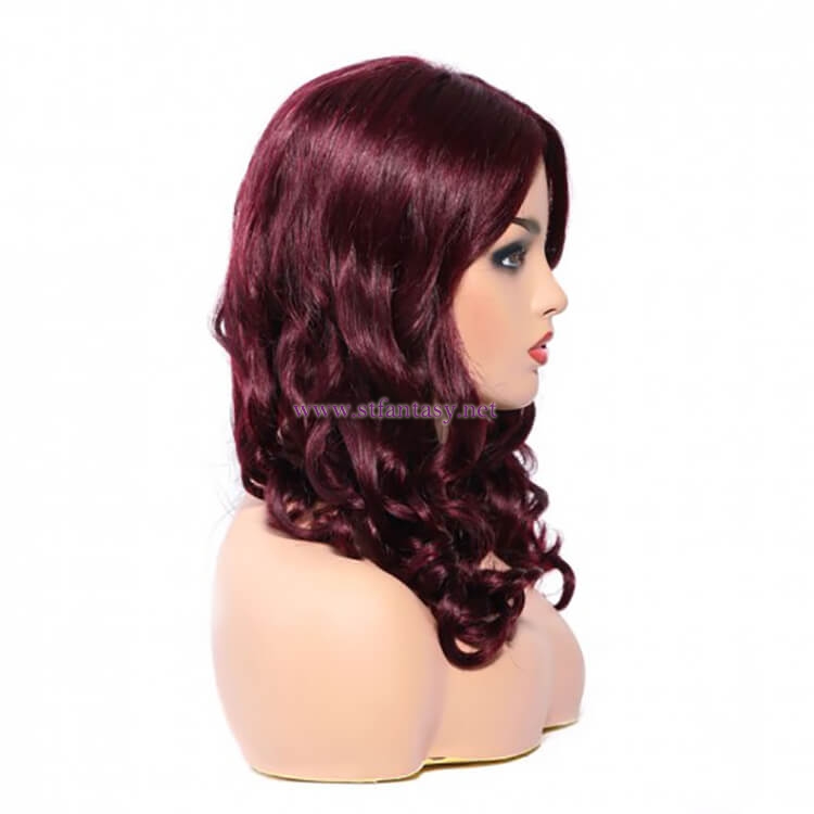 ST Fantasy Natural Middle Part Body Wave Human Hair Wig