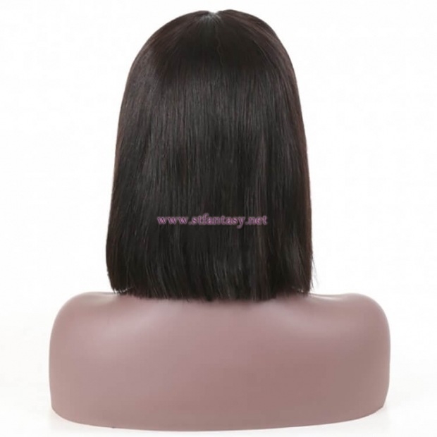 ST Fantasy Lace Front Middle Part Short Bob Wigs Human Hair