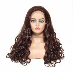 ST Fantasy Luxurious Long Wavy Lace Front Wigs Human Hair 2 Colors