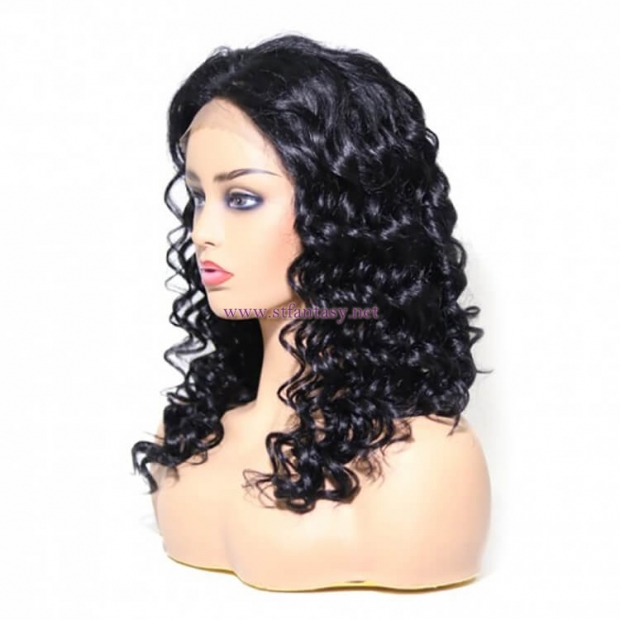 ST Fantasy Awesome Medium Length Free Part Lace Front Curly Wig