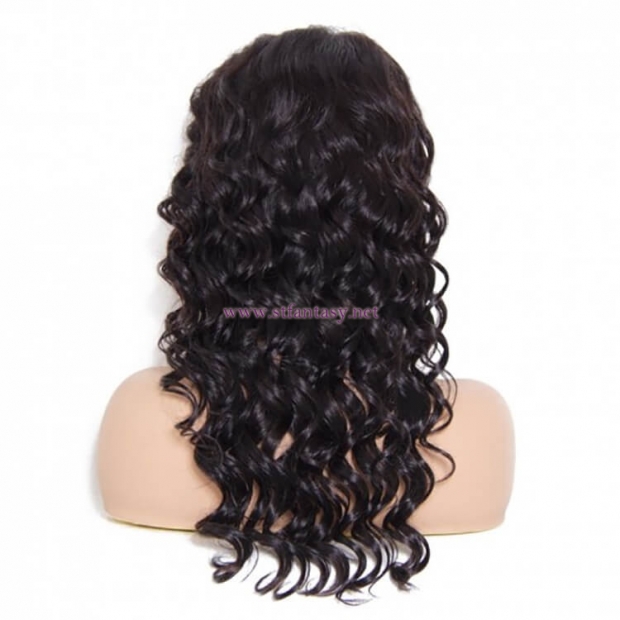 ST Fantasy Long Natural Wave Free Part Lace Front Human Hair Wig With Baby Hair