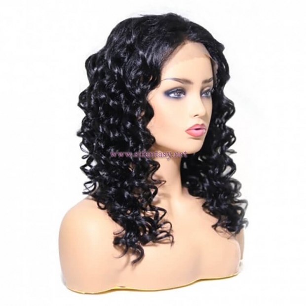 ST Fantasy Awesome Medium Length Free Part Lace Front Curly Wig