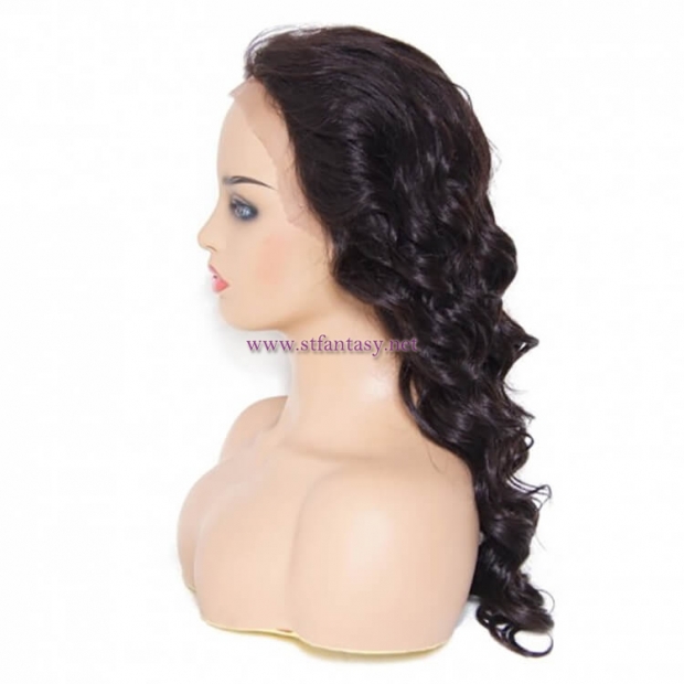 ST Fantasy Long Natural Wave Free Part Lace Front Human Hair Wig With Baby Hair