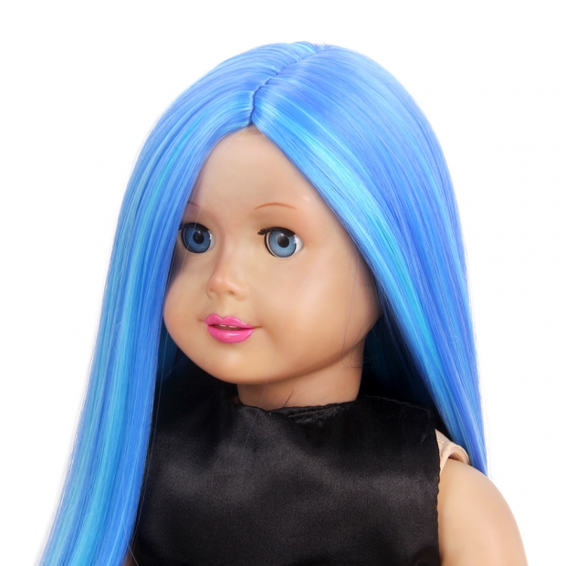 18 inch doll wig Fashion Super Wave Celebrity Doll Hair Wig For 18" American Girl Doll