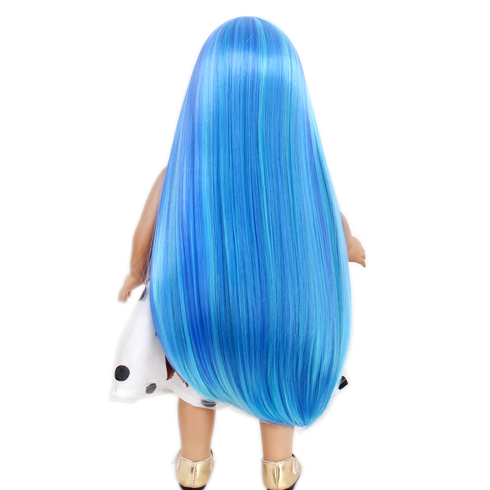 18 inch doll wig Fashion Super Wave Celebrity Doll Hair Wig For 18" American Girl Doll