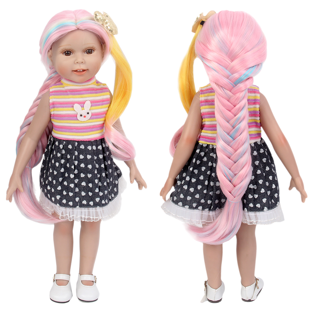 American Girl Doll Wigs Manufacturer Drop Shipping 100% Japanese Synthetic Doll Wig GF-B4643#G738