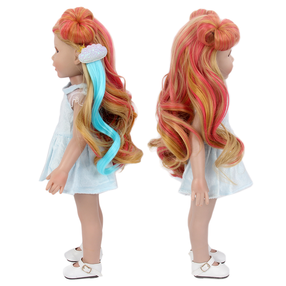 Fantasy Wig Fashion Doll Wig Synthetic Red Hair 18 inch American Girl Doll Wigs