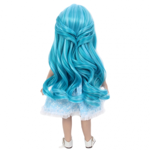 America Doll Wigs Long Curly Blue Wig GF-B4620#TF2513BHTF2512