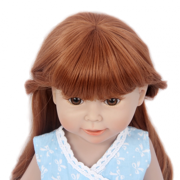 Fantasy doll wig making for 18 inch american girl doll wigs heat resistant