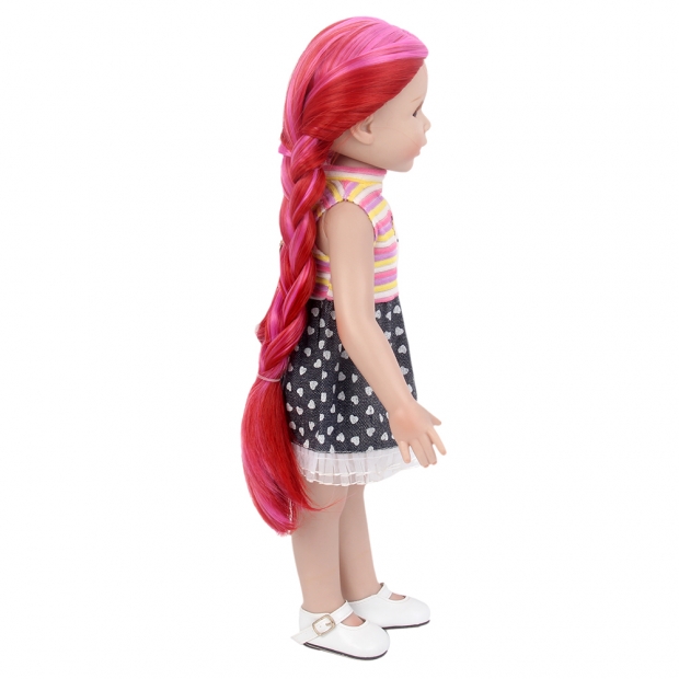 Fantasy Wig Fashion Doll Wig Synthetic Red Two Tone Braiding Hair 18 inch American Girl Doll Wigs