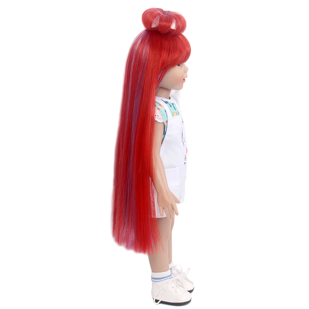 Stfantasy wig long straight Red doll wig