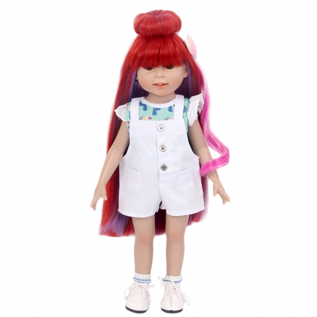 Stfantasy wig long straight Red doll wig