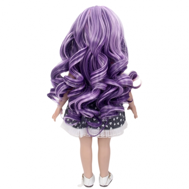 Fantasy Wig Fashion Doll Wigs Synthetic Purple Hair Wig American Girl 18 inch Wig For Doll
