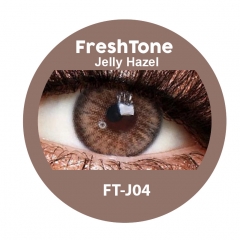 FreshTone Contact Lenses - Jelly Hazel color
