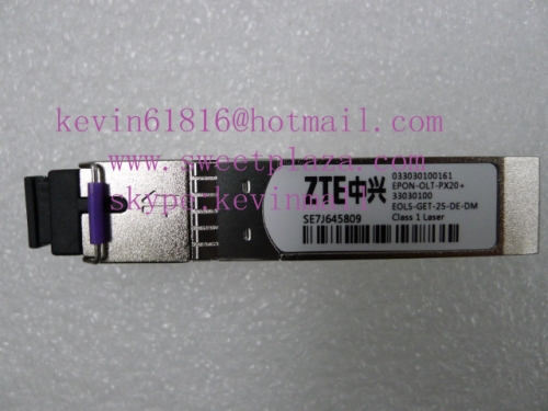 ZTE 033030100161 EPON-OLT-PX20+ , optical SFP transceiver, SC port,  with DM function, SE7J645809