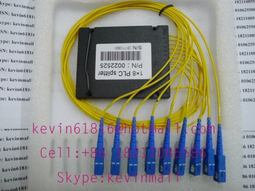 1x8 PLC Splitter,siglemode, SC/APC, FC,ST,LC,SC/PC connector ODN
