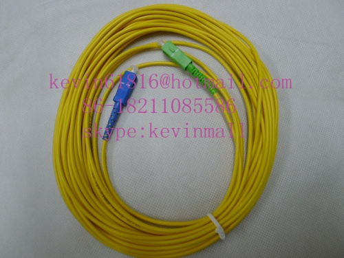 10m 3mm, long fiber optical patch cord cables with SC/APC-SC/UPC Connector, single model single core pigtail, china telecom