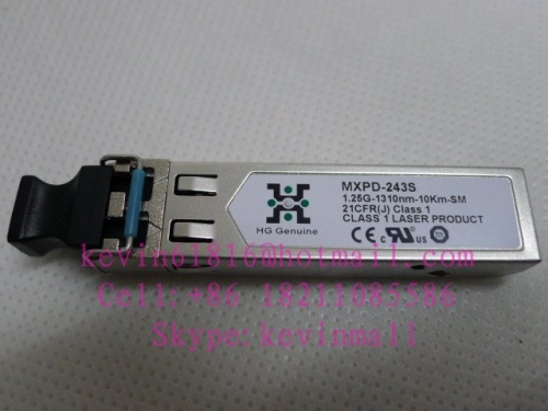 1.25G-1310nm-10km-SM, single mode SFP transceiver with digital diagnostic function compatible with Huawei and ZTE OLT equipment.