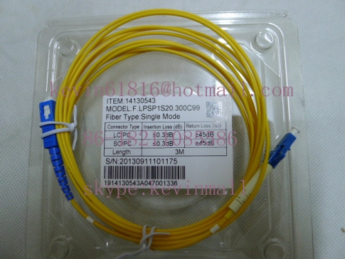 3m / 2mm fiber optical patch cord cables with LC-SC Connector, single mode single core SC-LC jumper