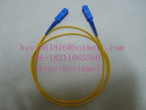 1m length optical fiber jumper with SC-SC Connector single mode sing core of 2mm and 3mm, good quality