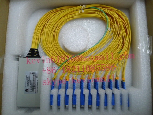 Original Fibercore  brand 1x32 PLC Splitter, siglemode, SC connector ODN with small pouch